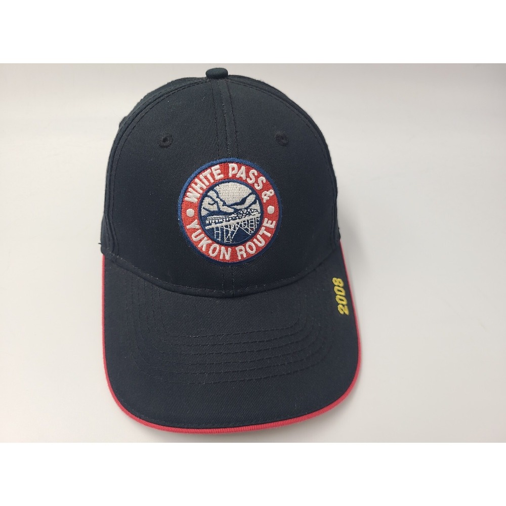 White Pass & Yukon Route Skagway Alaska 2008 Adjustable Hat Cap Men Women Black